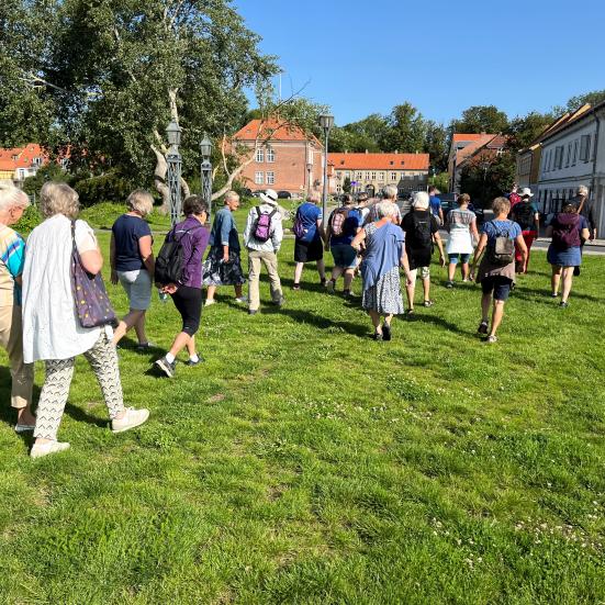 Billede fra tidligere LitteraGÅtur i Nyborg